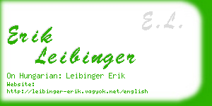 erik leibinger business card